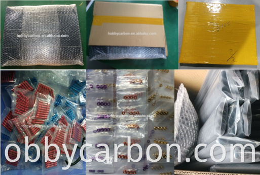 carbon fiber items and hardwares packing